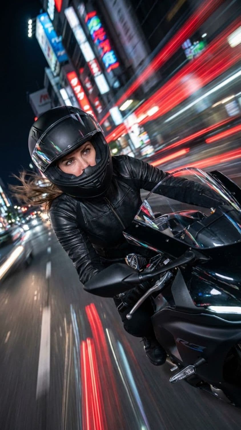 Expected visual output for High-Speed Motorcycle Blur Motion
