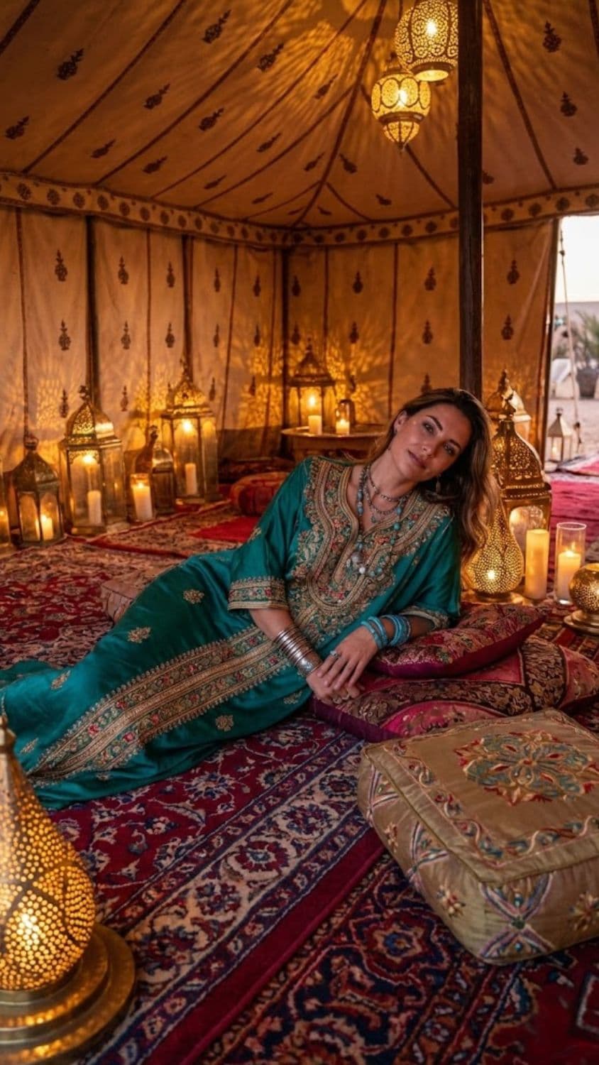 Expected visual output for Moroccan Desert Oasis Tent