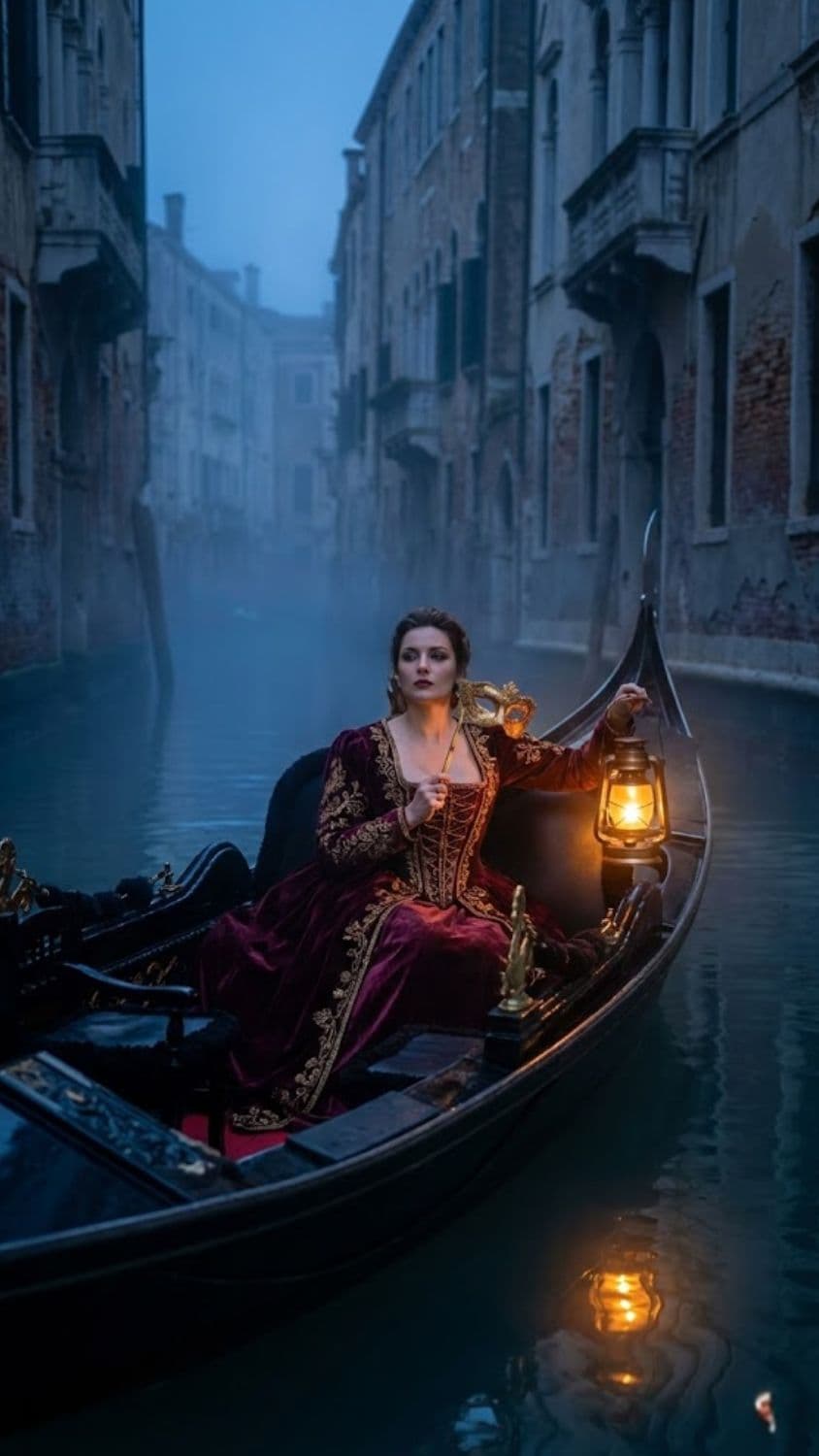 Expected visual output for Venetian Gondola Masquerade Opulence