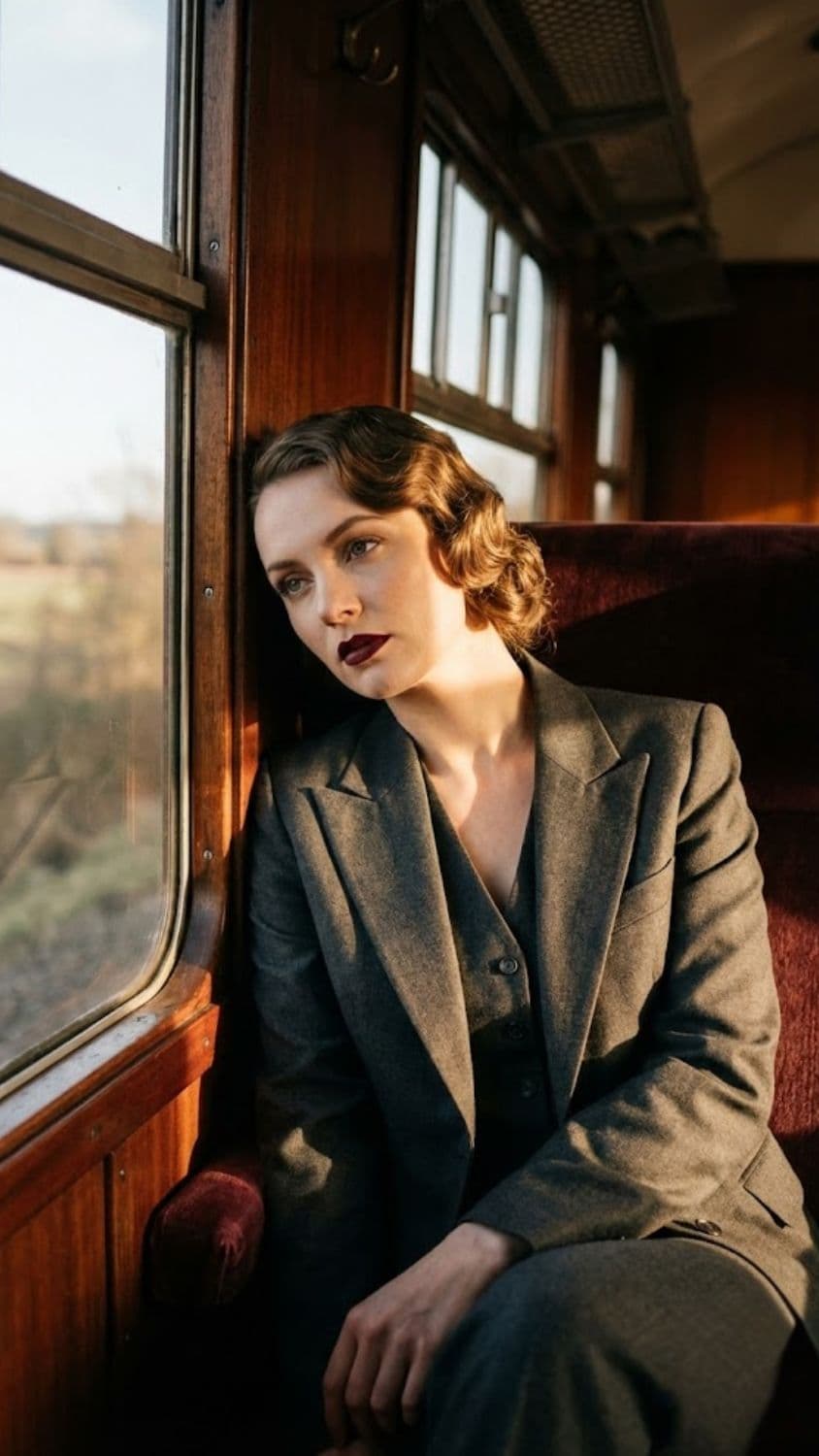 Expected visual output for Vintage Train Cabin Cinematic