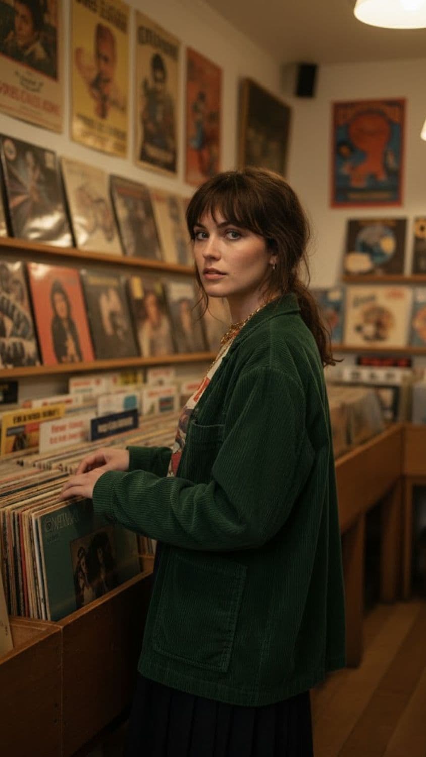 Expected visual output for Vintage Vinyl Record Store