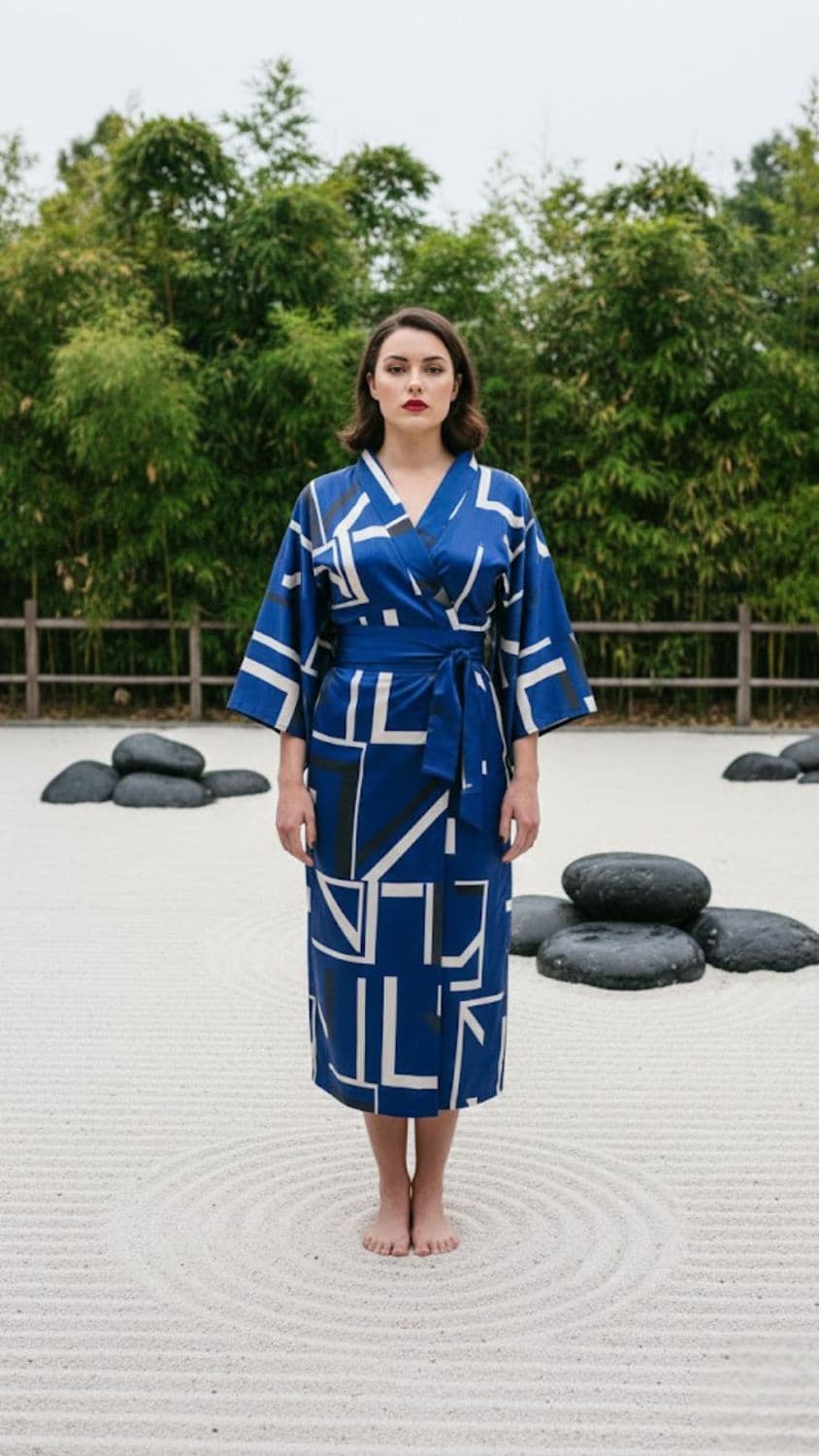 Expected visual output for Zen Garden Minimalist Kimono