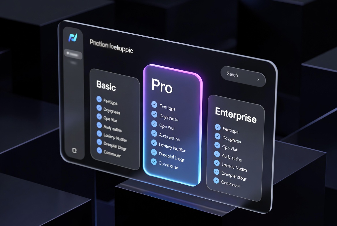 SaaS Pricing Page Dark Mode Hero